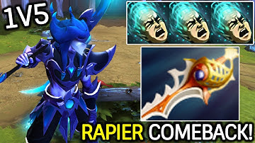 DIVINE RAPIER PHANTOM ASSASSIN 1V5 COMEBACK Megacreeps Dota 2