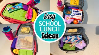 EASY SCHOOL LUNCH IDEAS | WHAT I PACK MY KIDS FOR SCHOOL LUNCH