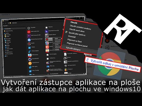 Jak dát ikonu aplikace/programu na plochu | Vytvoření zástupce aplikace na ploše ve Windows10