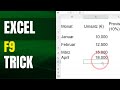 Excel F9: Formeln manuell berechnen und Zeit sparen bei großen Datenmengen