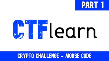 CTFlearn : Crypto | Morse Code