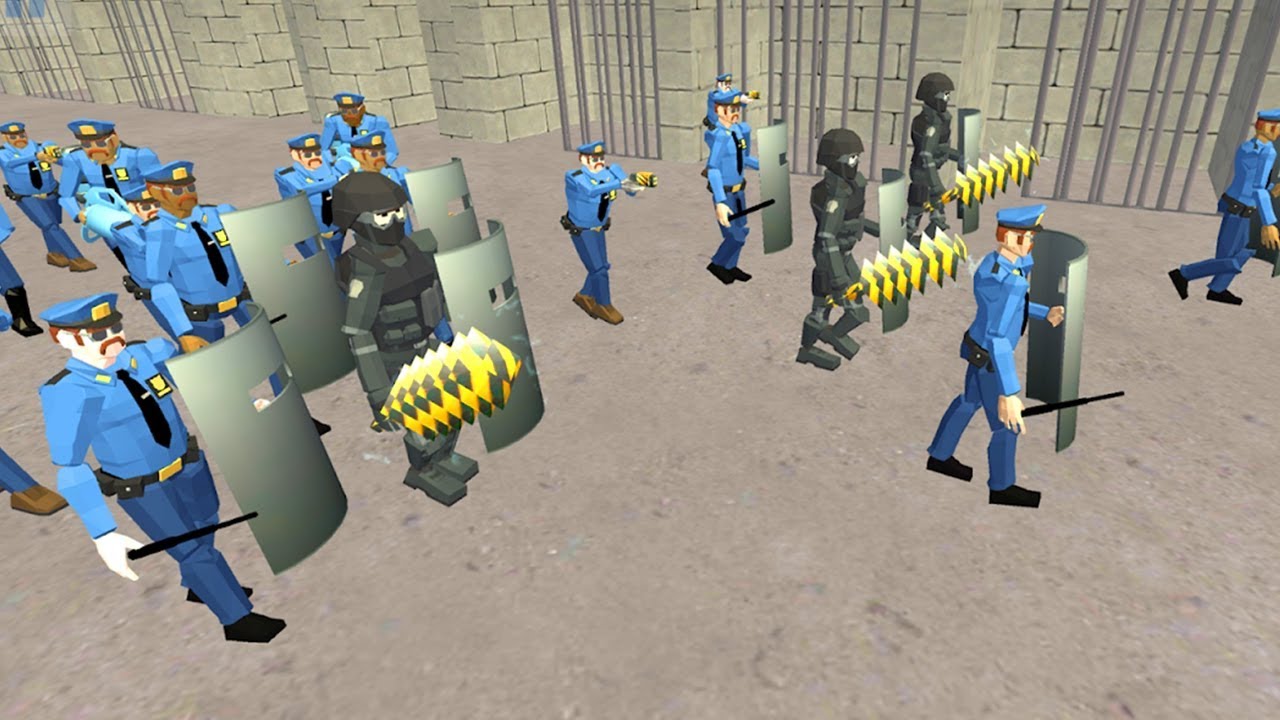 Battle Simulator: Prison & Police - Gameplay Trailer (Android Game)