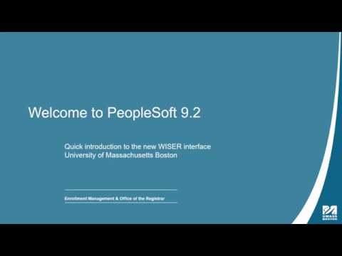 PeopleSoft (Wiser) 9 2 Upgrade Instructional Video