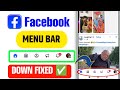 facebook | facebook notification bar up down |facebook menu bar settings up down | facebook setting