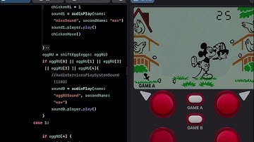Swift Playgrounds 4 在 iPad 上寫SwiftUI App程式設計練習-模擬game&watch 掌上型遊戲機的小遊戲 Mickey Mouse