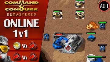 Command and Conquer Remastered: Tiberian Dawn - 1v1 Online Multiplayer Ranked Gameplay - 2 Matches