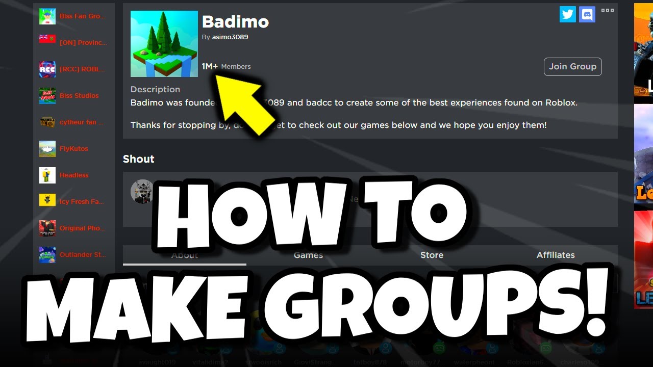 How To Make A Professional Roblox Group Youtube - roblox create group link