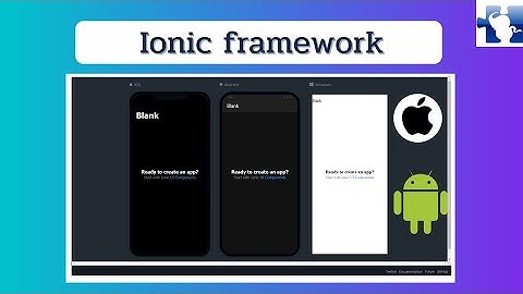 สร้างแอปมือถือ ด้วย Iconic Framework 2022 - 2023 เครื่องมือ Mobile App Cross platform