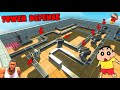 TOWER DEFENSE but in ANIMAL REVOLT BATTLE SIMULATOR All Weapon and ALL UNITS with SHINCHAN and CHOP
