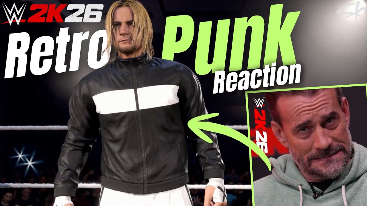 CM Punk Reacts to His Classic Look WWE 2K26 Entrance!