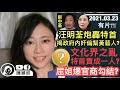 【有片】汪明荃向特首發炮，轟政府偏幫黃藝人鄭中基，打壓藍藝人？文化界之亂，特首責成一個人？屈穎妍大爆官商勾結？DQ4人工嘔凸的啟示！｜陳穎欣Joephy｜2021.03.23