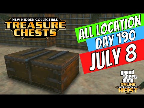 GTA Online Treasure Chest Locations July 9 | DAY 191 ON THE CAYO PERICO ISLAND