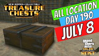 GTA Online Treasure Chest Locations July 9 | DAY 191 ON THE CAYO PERICO ISLAND
