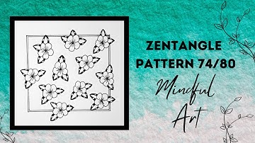 Zentangle Pattern 74/80 Mindful Art Easy #zentangle #zentanglepatterns #zentangleart #mindfulart