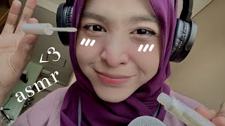 ASMR | pampering you + personal attention 😴🫶🏻 (glitter makeup, face brushing)