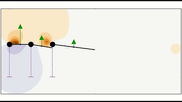 Pressure lift evolution of Three Flapping Bird Feathers at a Strouhal Number of 0.08.