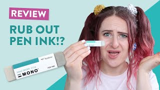 It rubs out ink! | Tombow Sand Eraser Review