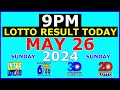 Lotto result today 9pm may 26 2024 pcso