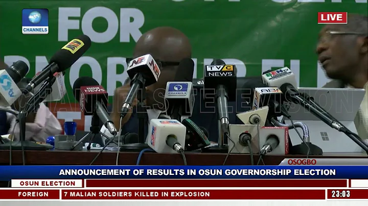 Collation Of Results For Osun Governorship Supplementary Election Pt.1