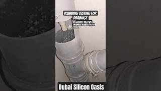 Gravity Test For Drainage Riser #gravitytest #dubai #plumbingtesting #drainagetest #er_azad #shorts