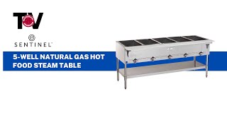 Sentinel 5-Well Natural Gas Hot Food Steam Table RB0016