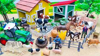 11 Minutes Satisfying Build a Horse Farmyard Miniature - Horse Stable - DIY Cattle Farm Diorama