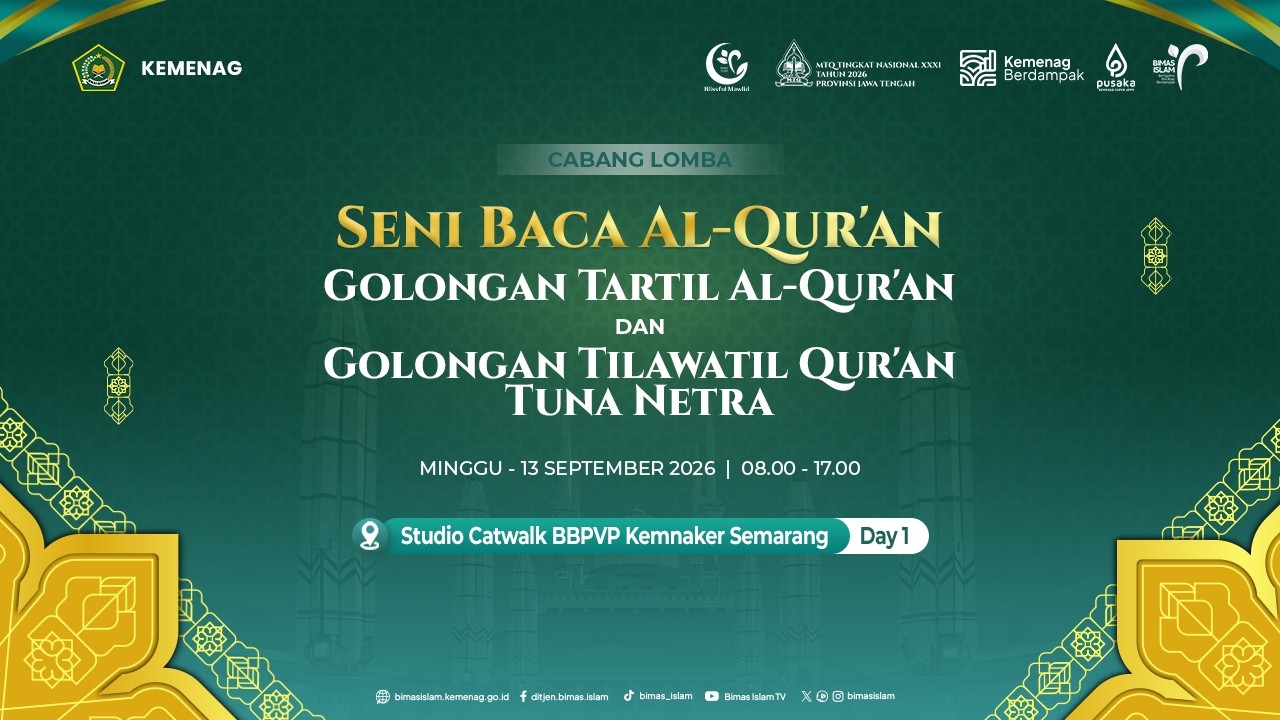 🔴 LIVE !!MTQ Nasional XXXI DAY 1| Seni Baca Al-Qur'an Gol. Tartil dan Tilawatil Qur'an Tuna Netra