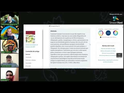 O Jaquetinha trouxe um artigo falando sobre ancestralidade humana com chimpanzés, gorilas, etc...