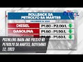 Posibleng ibaba ang presyo ng petrolyo sa Martes, Disyembre 12, 2023 | TV Patrol