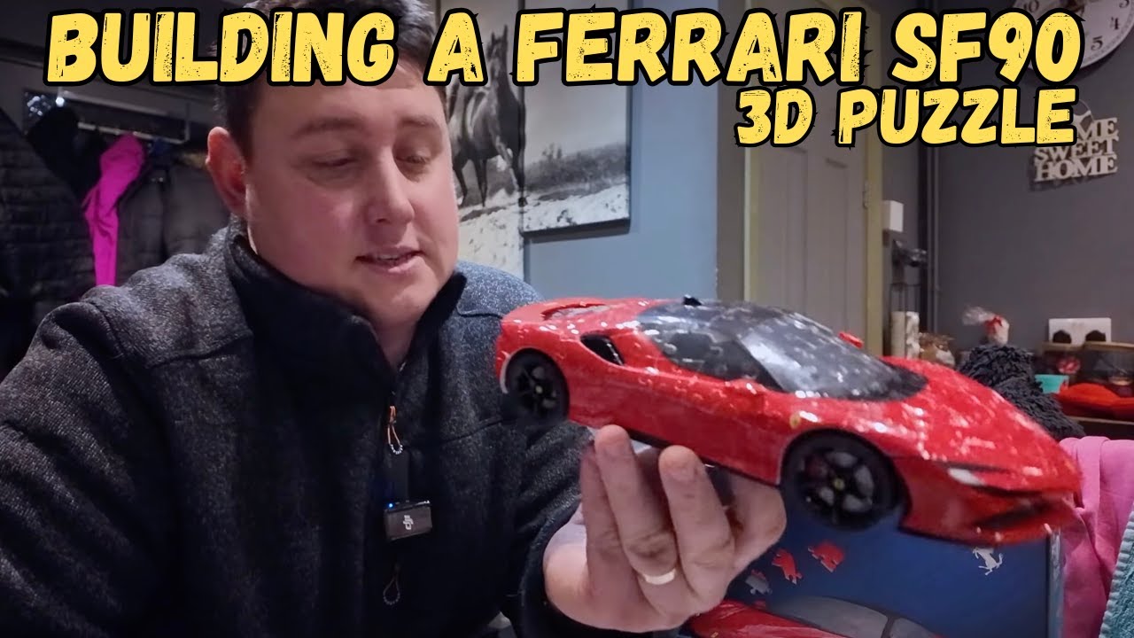 Сборка 3D-пазла Ferrari SF90 🏎️ | Распаковка и сборка 3D-модели от Ravensburger