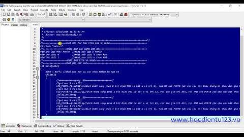 ATMEGA|Hướng dẫn sử dụng phần mềm Atmel Studio 6 2
