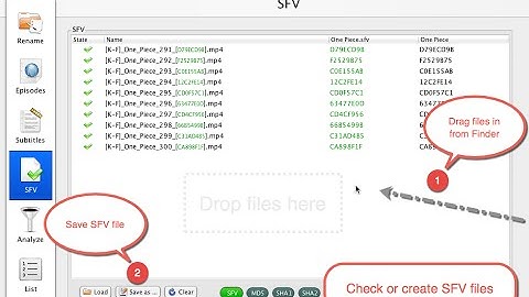 Check and create SFV files
