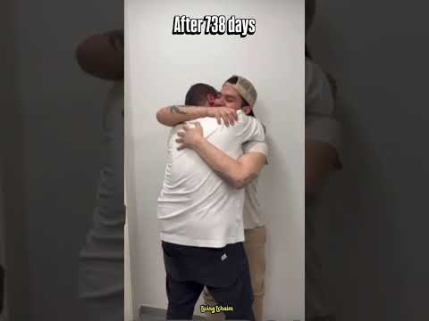 Former Hostage Embraces his father after 2 years in captivity 🥹❤️