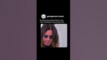 Thumbnail of Ozzy listening to Randy Rhodes ‘Crazy Train’ isolated guitar solo 44 years later