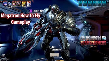 TRANSFORMERS Online 变形金刚 - Megatron The Last Knight Skin Preview vs How To Fly Gameplay