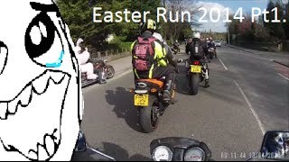 2014 Easter run pt 1, 600+ bikes and massive bunnies.