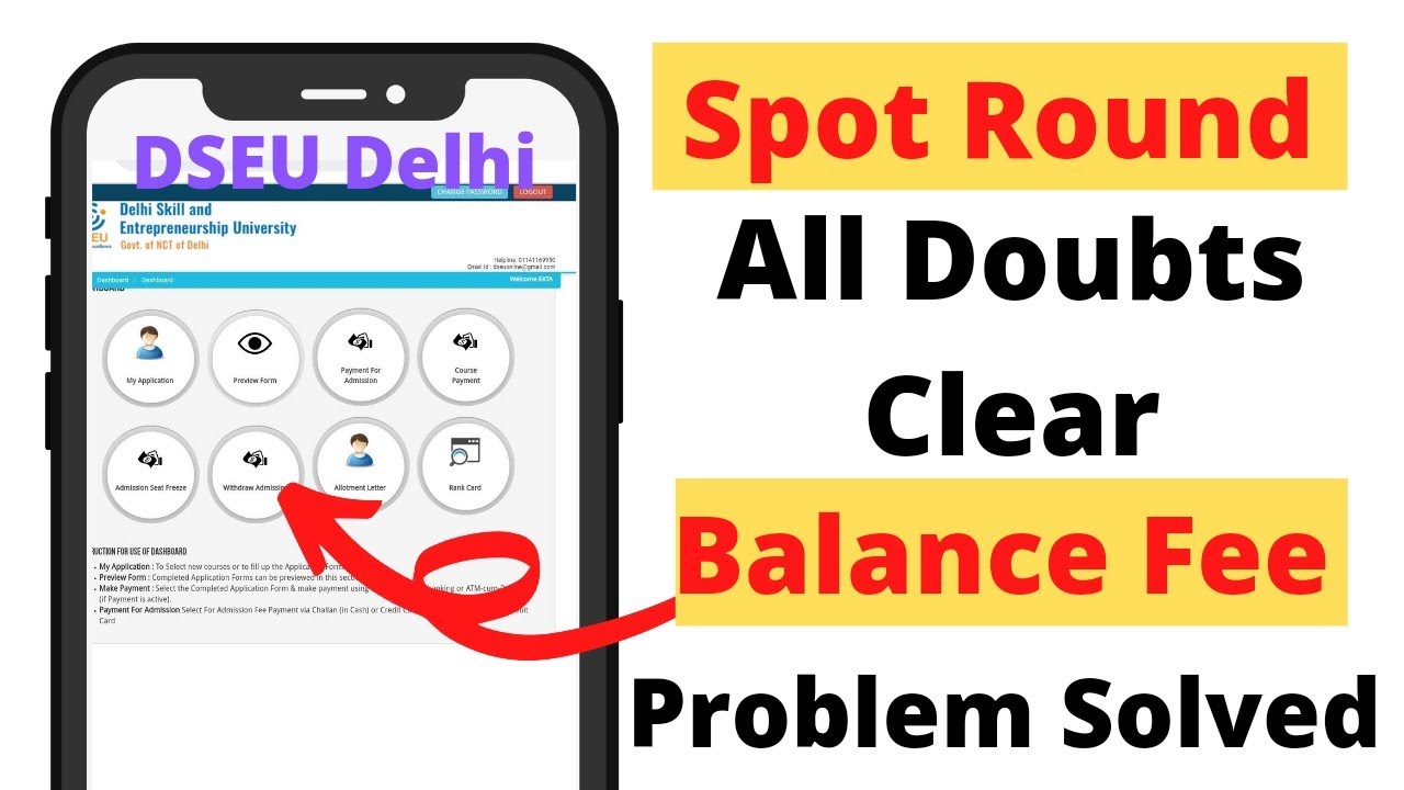 Clear your all Doubts regarding Spot Round in DSEU | internal upgrade ...
