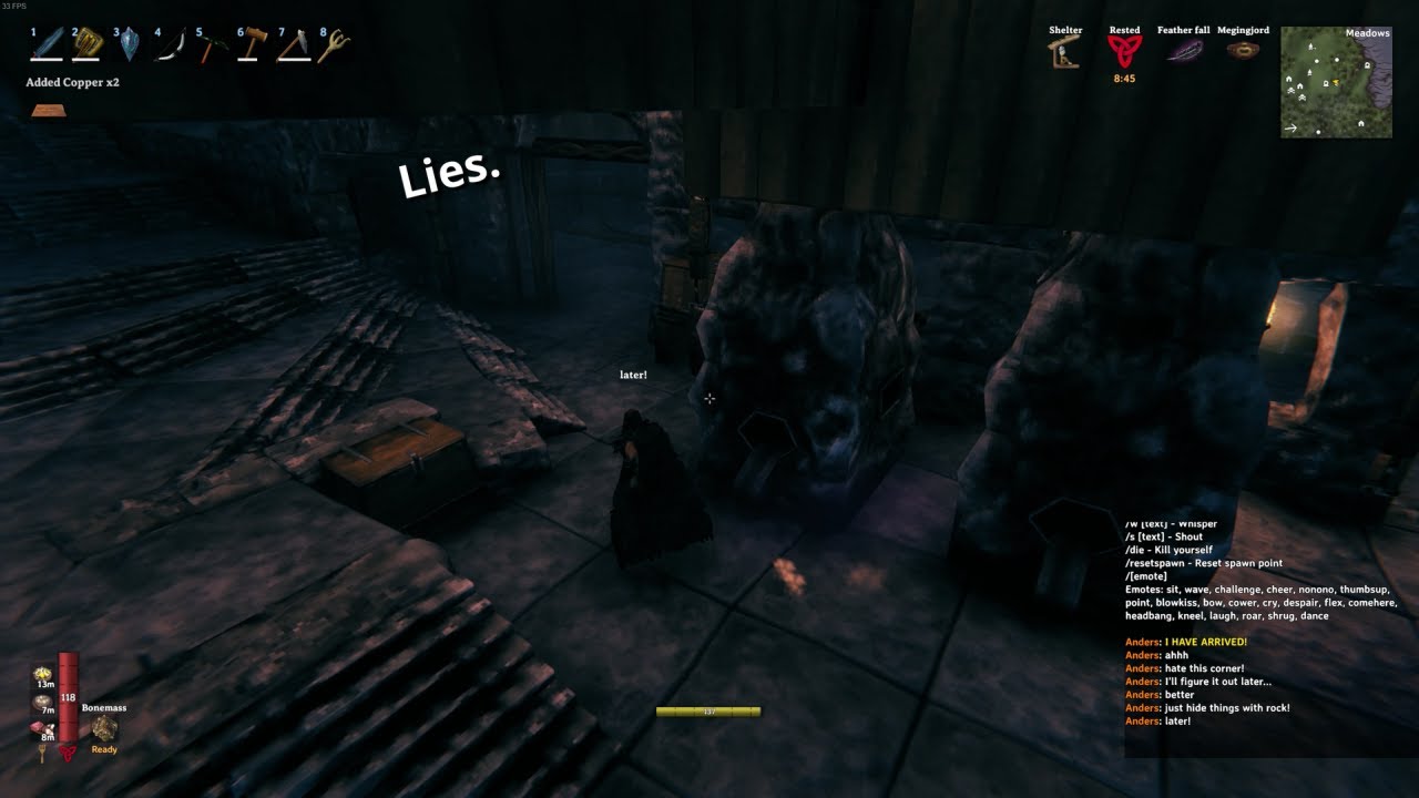 Valheim - Snapshot - Remodeling the Dock - In-Wall Storage & Removing Tripping Hazards, Maybe?