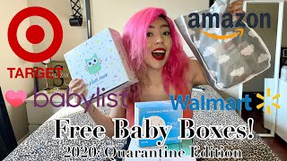 How to get Free Baby Boxes 2020! | Unboxing ||Target || Amazon || Walmart|| Babylist|