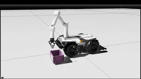 [Isaac Sim] pick & place with manipulator mounted AGV (bug fixed version)