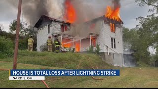 Monroe County home destroyed by fire after lightning strike