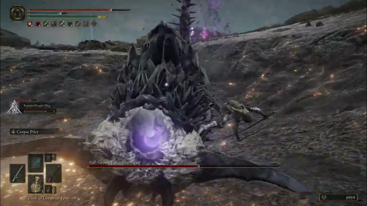 Elden Ring Boss FullGrown Fallingstar Beast YouTube