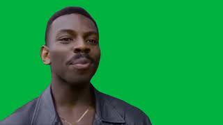 Think Man meme Green Screen -  Black guy points finger at forehead meme Funny