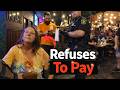 Woman Refuses to Pay, Refuses to Leave… Then Ignores Every Officer Command