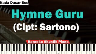 Hymne Guru Karaoke Piano Instrumental Flute - Bes (Lower Key)