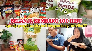 BELANJA  SEMBAKO 100 RIBU ‼️| APA SAJA YANG BISA KITA BELI DENGAN UANG 100 RIBU| WEEKEND VLOG