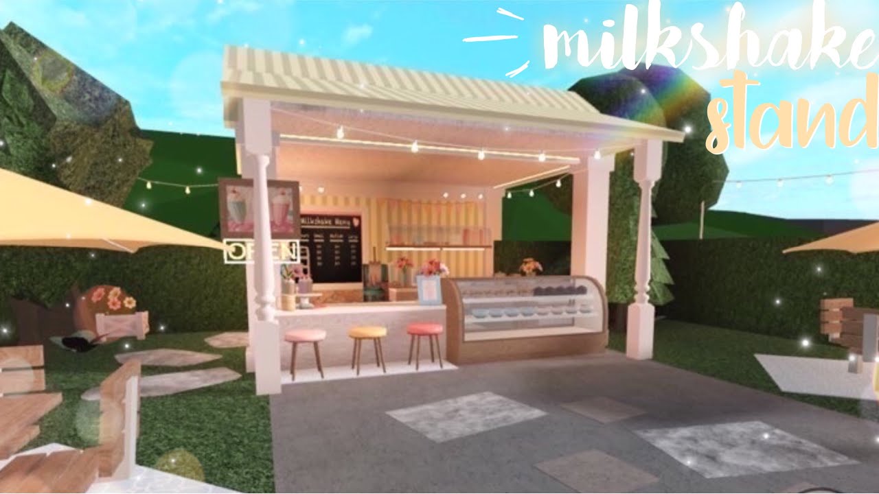 Bloxburg | Milkshake Stand - YouTube