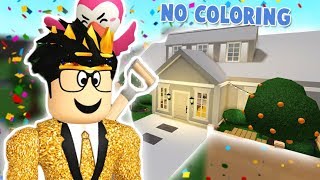 building a bloxburg house but I CAN&#39;T COLOR ANYTHING... I had a great time