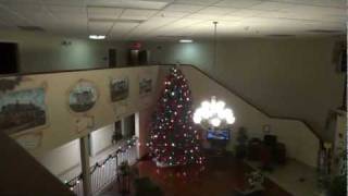 Hotel Tour: Christmas Time at the Comfort Inn Burkeville VA (decorations by Rocco!)