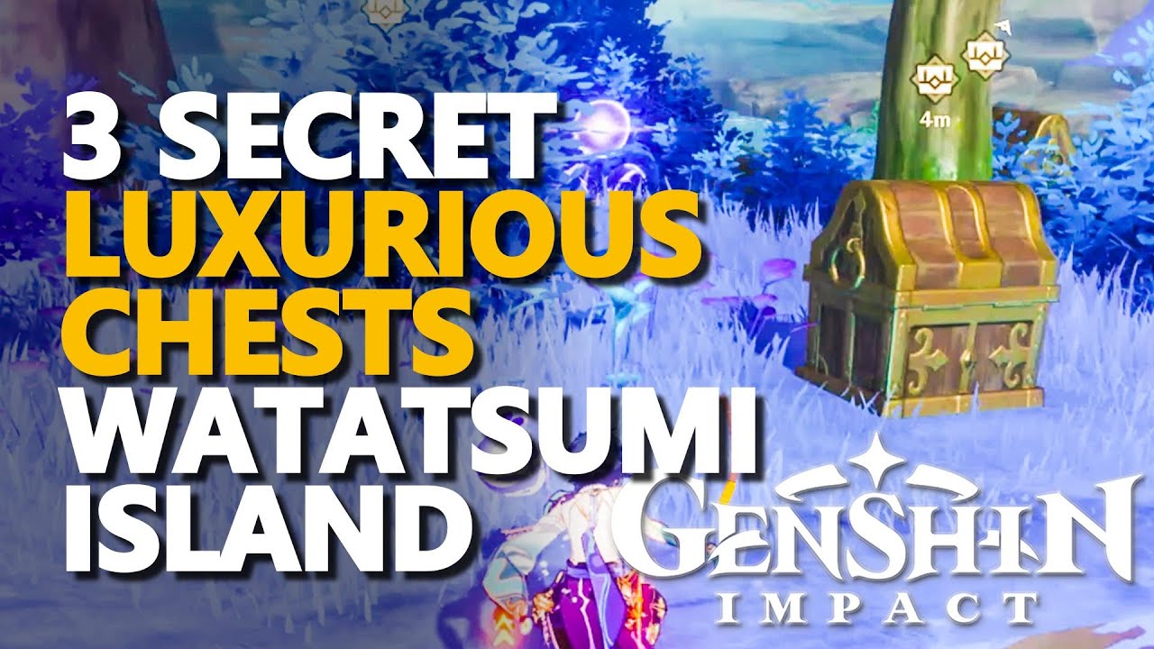 3 Secret Watatsumi Island Luxurious Chest Genshin Impact YouTube